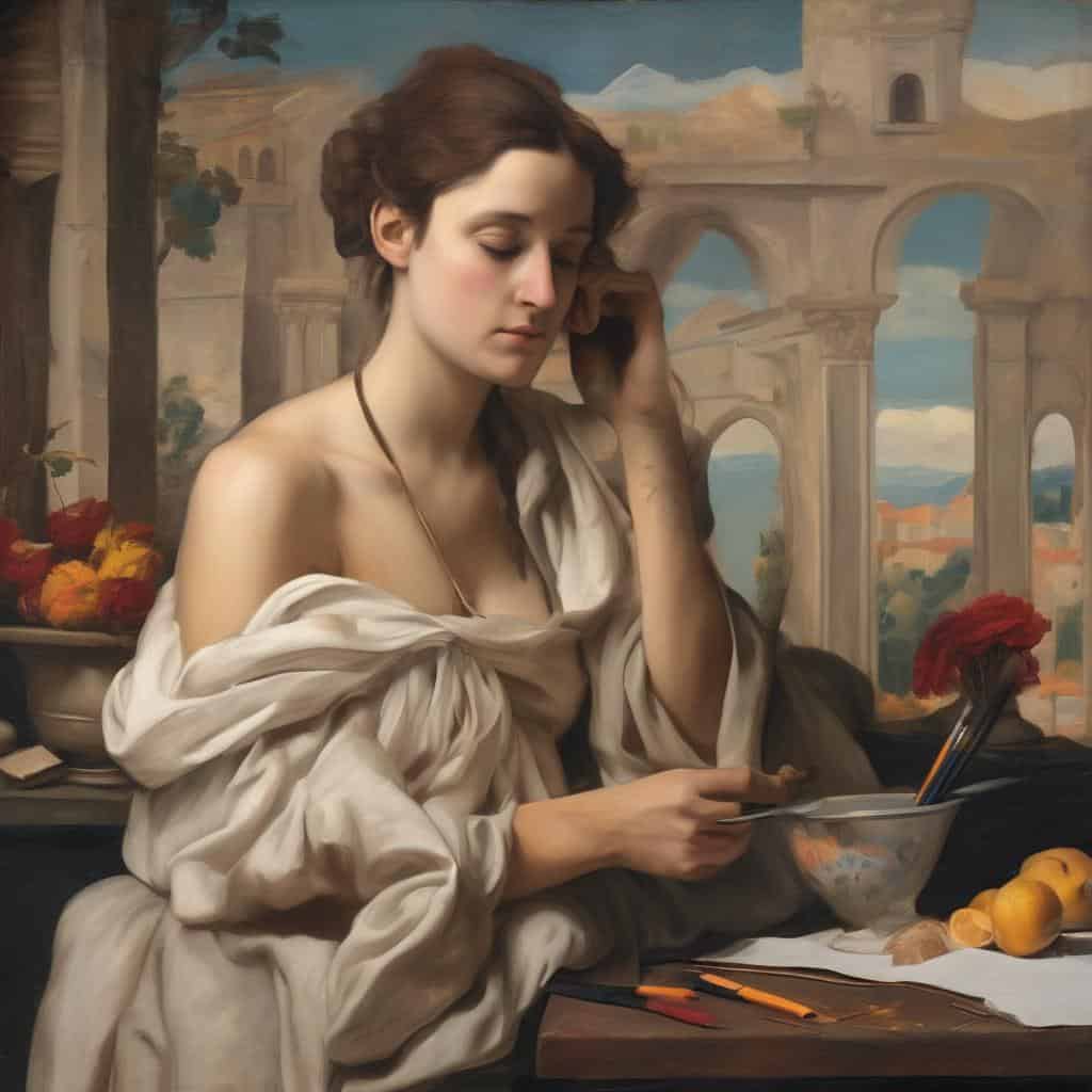 Ζευγάρι με νεαρό κορίτσι σε σύγχρονη τέχνη και καινοτόμες προσεγγίσεις.